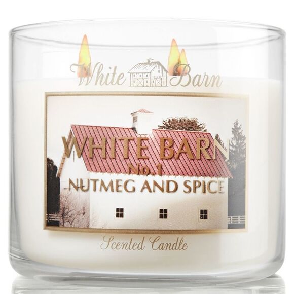 FIRST EDITION white barn no 1 nutmeg & spice candle - Picture 1 of 5